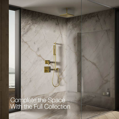 Honesty Square 10" Single Function 2.5 GPM Rainhead with MasterClean Sprayface