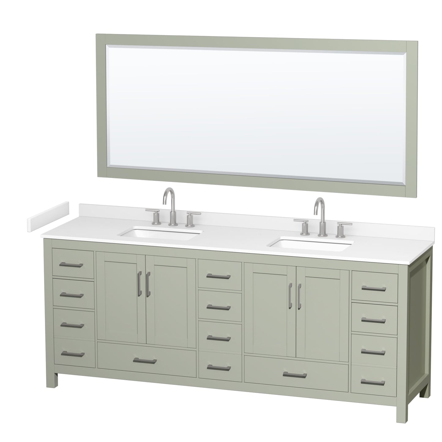 Sheffield Double Bathroom Vanity - 84W x 35H x 22D