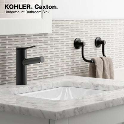 Caxton 20-5/16 in. Rectangular Undermount Bathroom Sink with Overflow in White