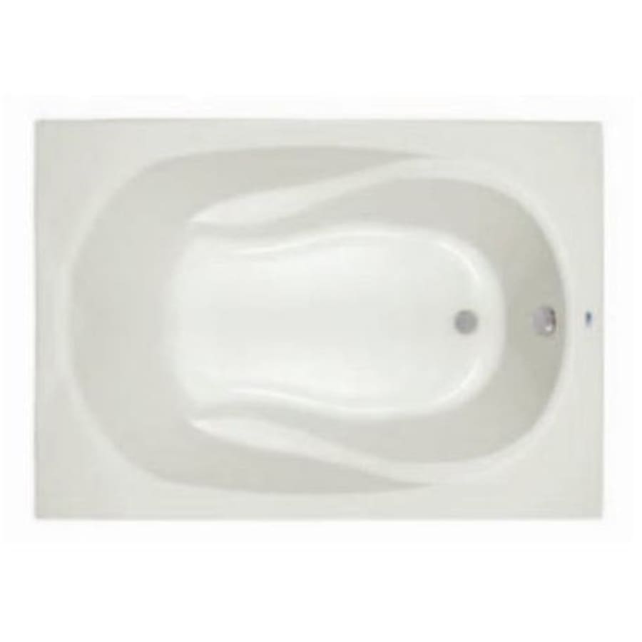 Lansford 60" x 32" Drop In Acrylic Soaking Tub with Reversible Drain and Overflow