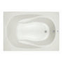 Lansford 60" x 32" Drop In Acrylic Soaking Tub with Reversible Drain and Overflow