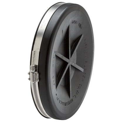 Band-Seal® End Cap, 8 in, Cast Iron/Plastic/Steel, Rubber