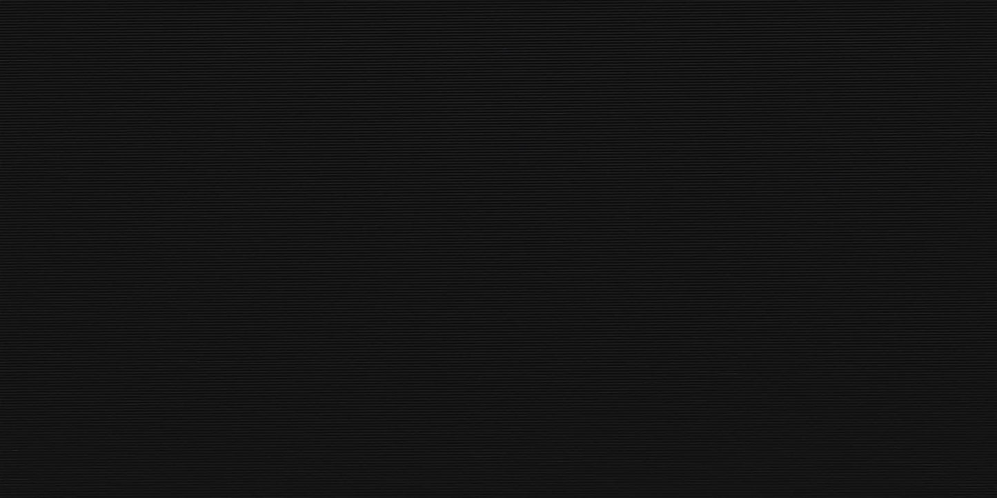 Multitude Domino Black Rectangle, Hex 12X24 Textured