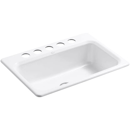 Bakersfield 31" Single Basin Under-Mount Enameled Cast-Iron Kitchen Sink