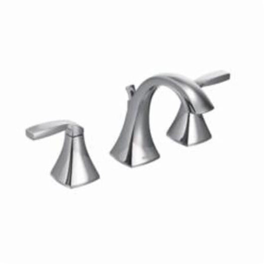 Voss™ Widespread Lavatory Faucet, ADA, 2 Handle, 3-Hole, 1.2 gpm, Polished Chrome