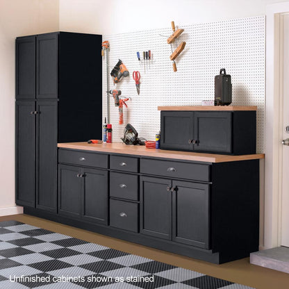 30 in. W x 24 in. D x 34.5 in. H Assembled Sink Base Kitchen Cabinet in Unfinished with Recessed Panel