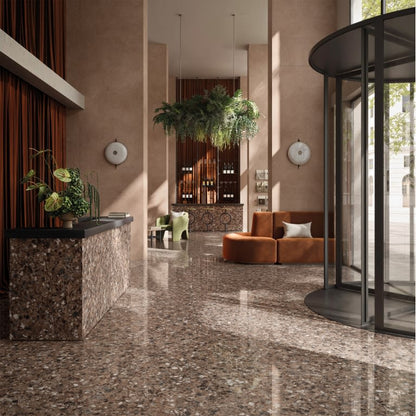 MILZETTI PEBBLE COCOA PL 47X47