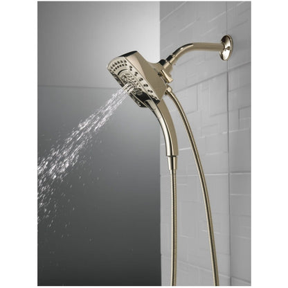 Universal Showering 2.5 GPM Multi Function 2-in1 In2ition Shower Head and Hand Shower with Touch Clean, H2Okinetic and MagnaTite Technology