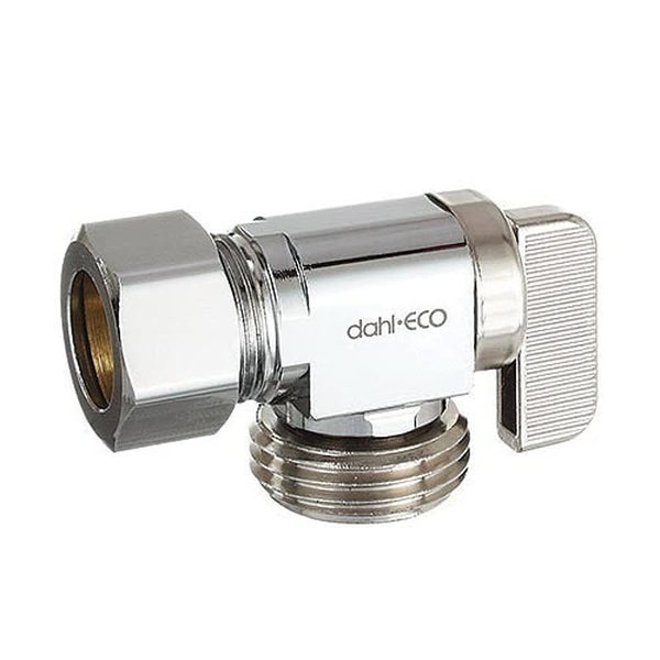 Multi Turn Angle Stop, 5/8 in, Male Hose Thread x Comp, Chrome