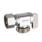 Multi Turn Angle Stop, 5/8 in, Male Hose Thread x Comp, Chrome