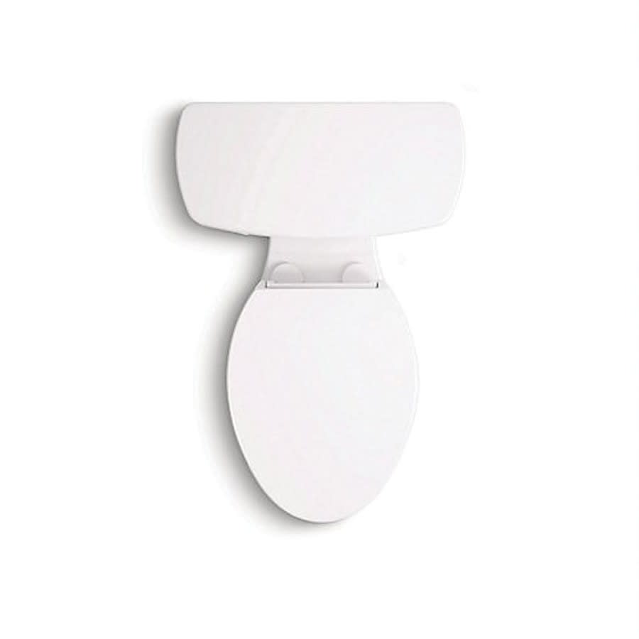 Hyten™ Toilet Seat, Elongated Bowl, Closed Front, With Cover, Plastic, White
