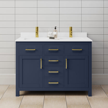Beckett Double Bathroom Vanity - 48W x 35H x 22D