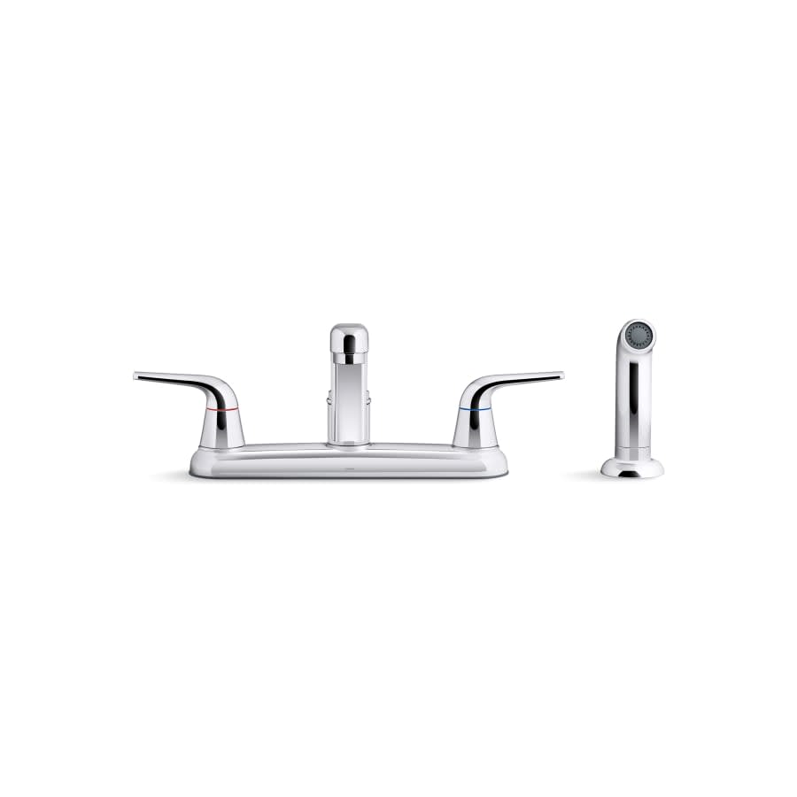 Jolt 1.5 GPM Widespread Kitchen Faucet - Includes Side Spray Escutcheon