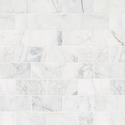 Calacatta Cressa White Subway Tile 3x6