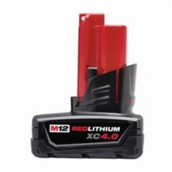 M12™ REDLITHIUM™ Rechargeable Cordless Battery Pack, 4 Ah Lithium-Ion Battery, 12 VDC