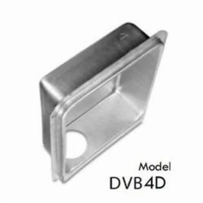 Downward Exhaust Dryer Vent Box, 19 in L x 16-3/4 in W x 4-1/4 in D, 21 ga, Steel