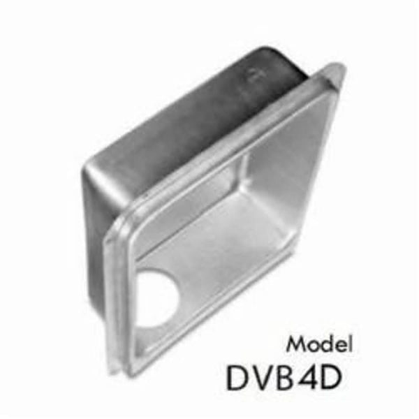 Downward Exhaust Dryer Vent Box, 19 in L x 16-3/4 in W x 4-1/4 in D, 21 ga, Steel