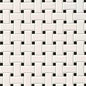 WHITE AND BLACK MATTE BASKETWEAVE 6MM