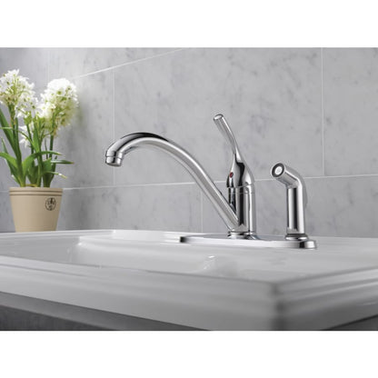 Classic Kitchen Faucet with Side Spray - Includes Lifetime Warranty