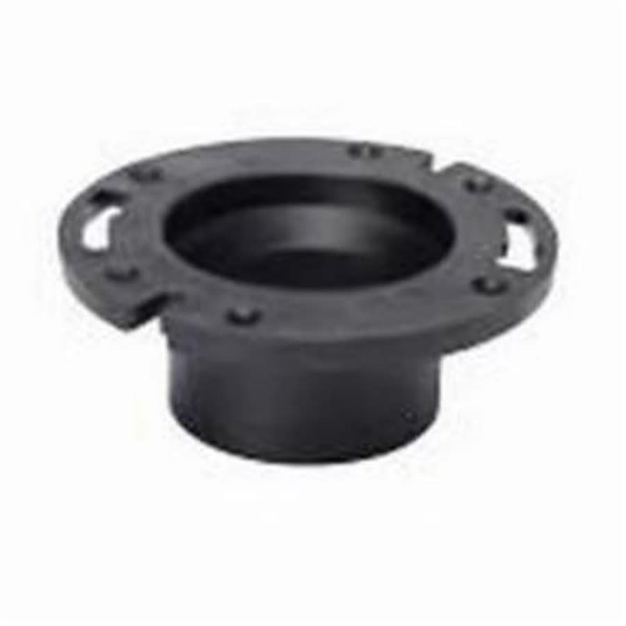 DWV Closet Flange, 4 x 3 in, Hub, ABS