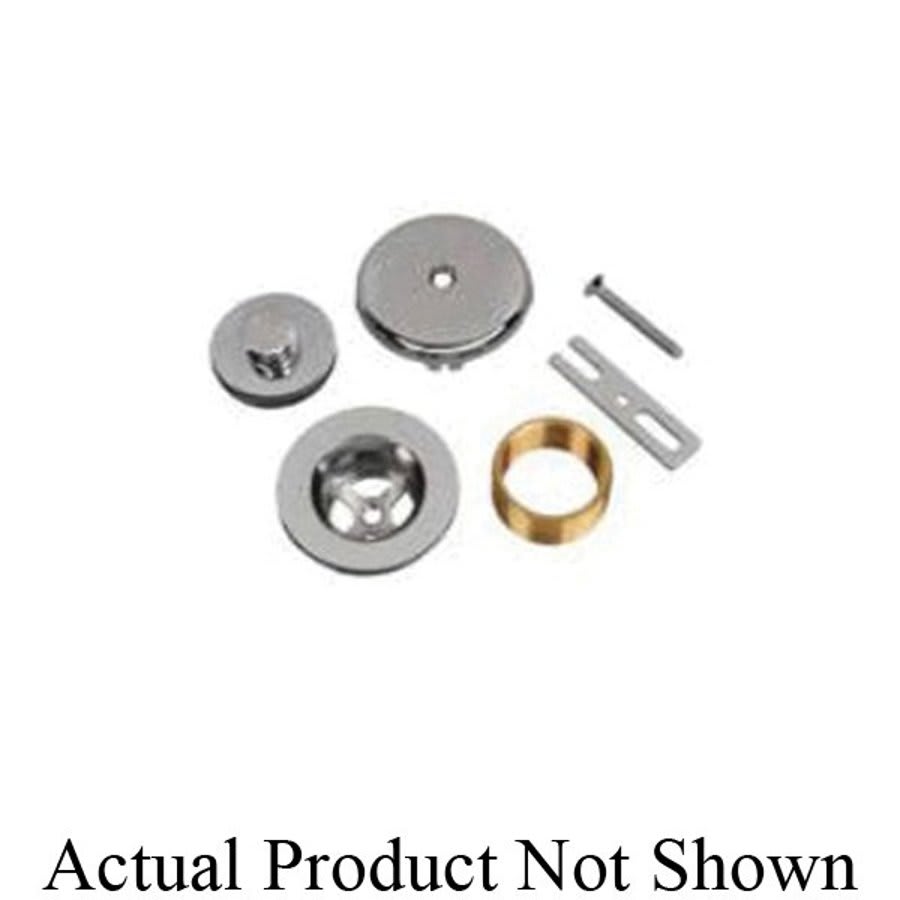 Bath Drain Trim Kit, Push & Lift, Satin Nickel