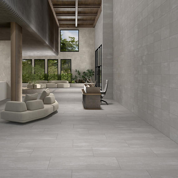 Theoretical Evolved Creative Gray Rectangle 12X24 Textured