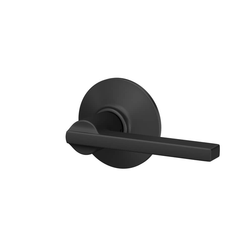 Latitude Matte Black Passage Hall/Closet Door handle