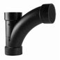 DWV Combination Wye and 45 deg Elbow, 4 in, Hub, ABS