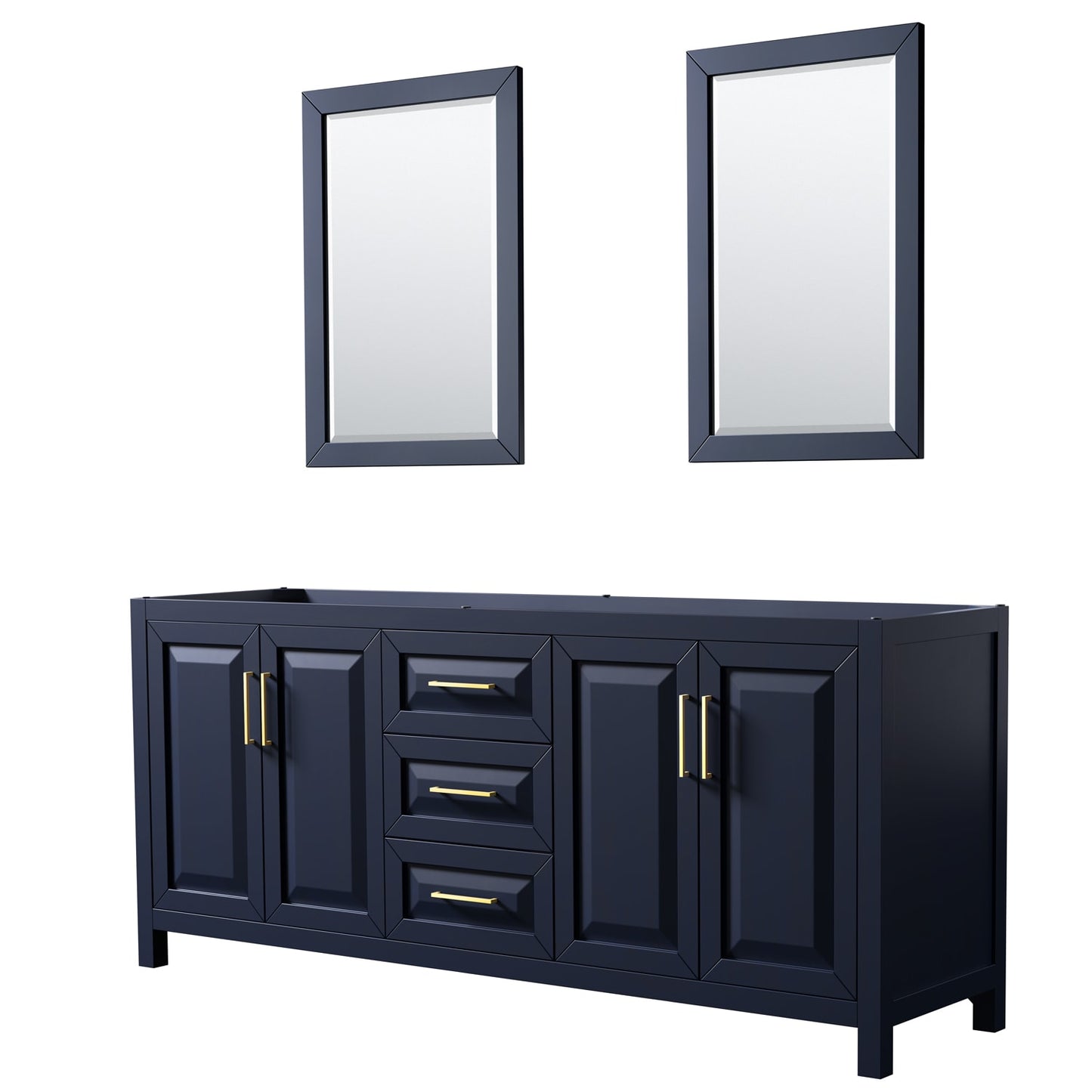 Daria Double Bathroom Vanity - 78.75W x 35H x 21.5D