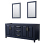 Daria Double Bathroom Vanity - 78.75W x 35H x 21.5D