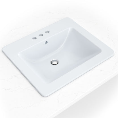 WHITE OM RECTANGLE SINK 2118