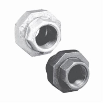 Union, 1/4 in, FNPT, 150 lb, Malleable Iron, Black