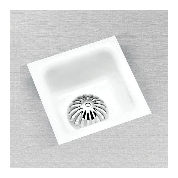 Floor Sink Body, 12 x 12 x 6 in, Square, 2 in, Caulk