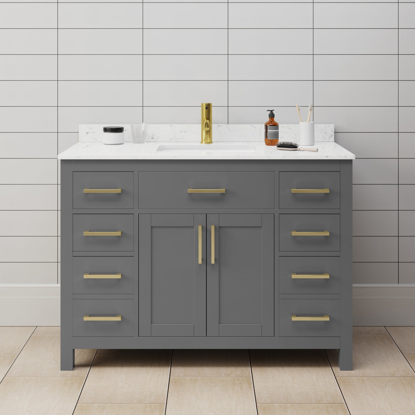 Beckett Single Bathroom Vanity - 48W x 35H x 22D