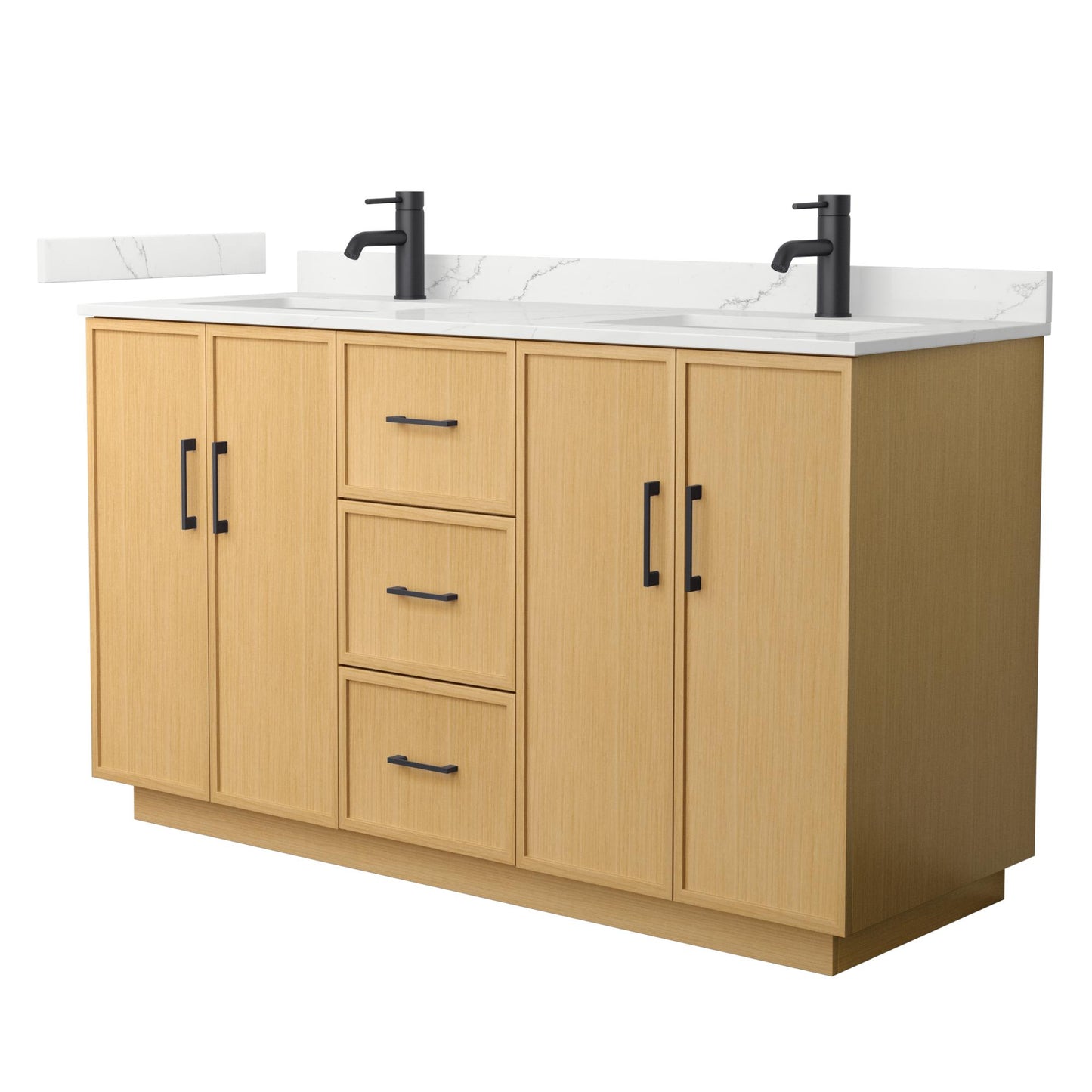 Elan Double Bathroom Vanity with Toe Kick - 60W x 35H x 22D