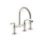 Edalyn™ by Studio McGee Kitchen Faucet, Deck Mount, ADA, 2 Lever Handle, 2-Hole, Vibrant Polished Nickel
