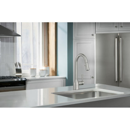 Adler 1.5 GPM Single Hole Pull Down Kitchen Faucet