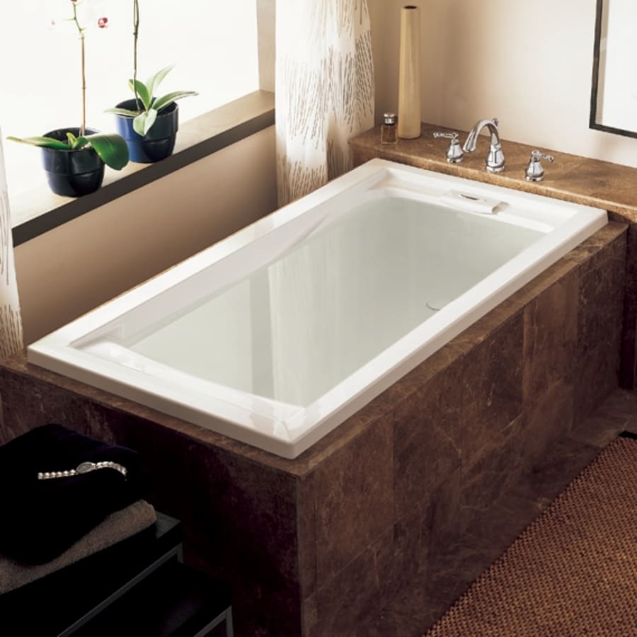 Evolution 72" Acrylic Soaking Bathtub with Reversible Drain