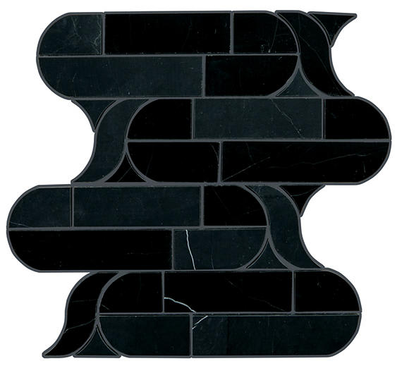Pietra Divina Nero Marquina Rectangle 12X24 Honed