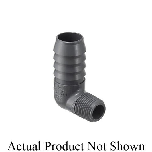 90 deg Elbow, 3/4 x 1/2 in, Insert x MNPT, SCH 40/STD, PVC