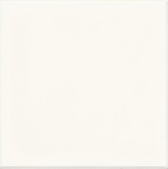 RetroSpace Remix Modern White Square, Undulated 6X6 Glossy