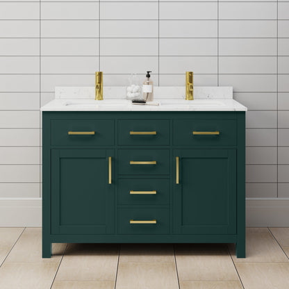 Beckett Double Bathroom Vanity - 48W x 35H x 22D