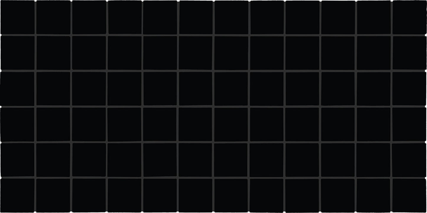 Color Story Mosaics Matte Black Straight Joint 2X2 Matte