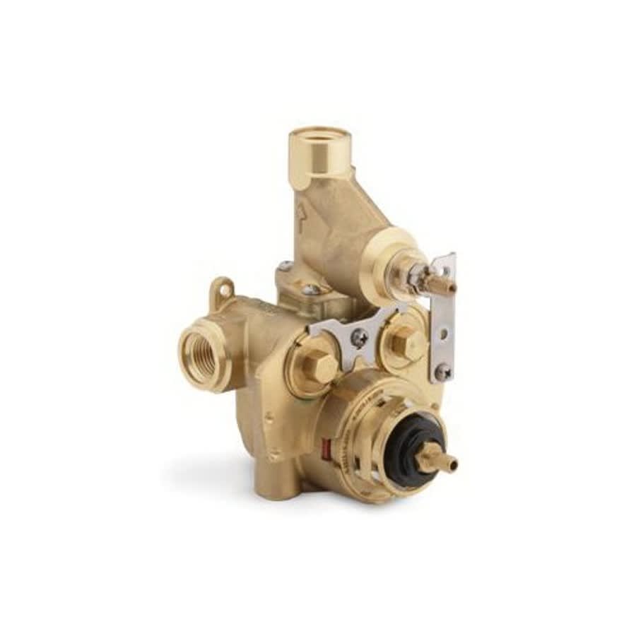 MasterShower® Thermostatic Valve, 1/2 in, 7.2 gpm, Brass Body