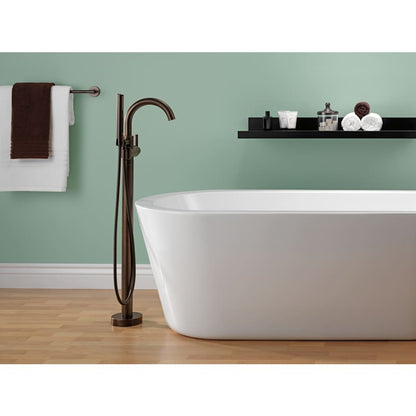 Trinsic Floor Mounted Tub Filler with Integrated Diverter and Hand Shower - Less Rough In