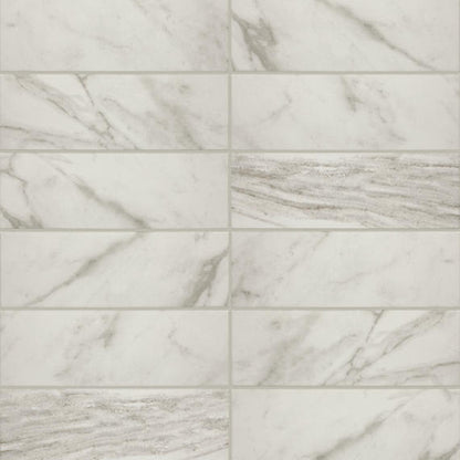Platinum Calacatta Empire Straight Joint 2X2 Matte