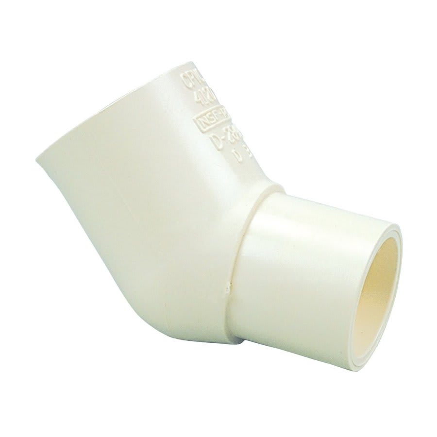 Street 45 deg Elbow, 3/4 in, Spigot x Socket, SCH 40/STD, CPVC