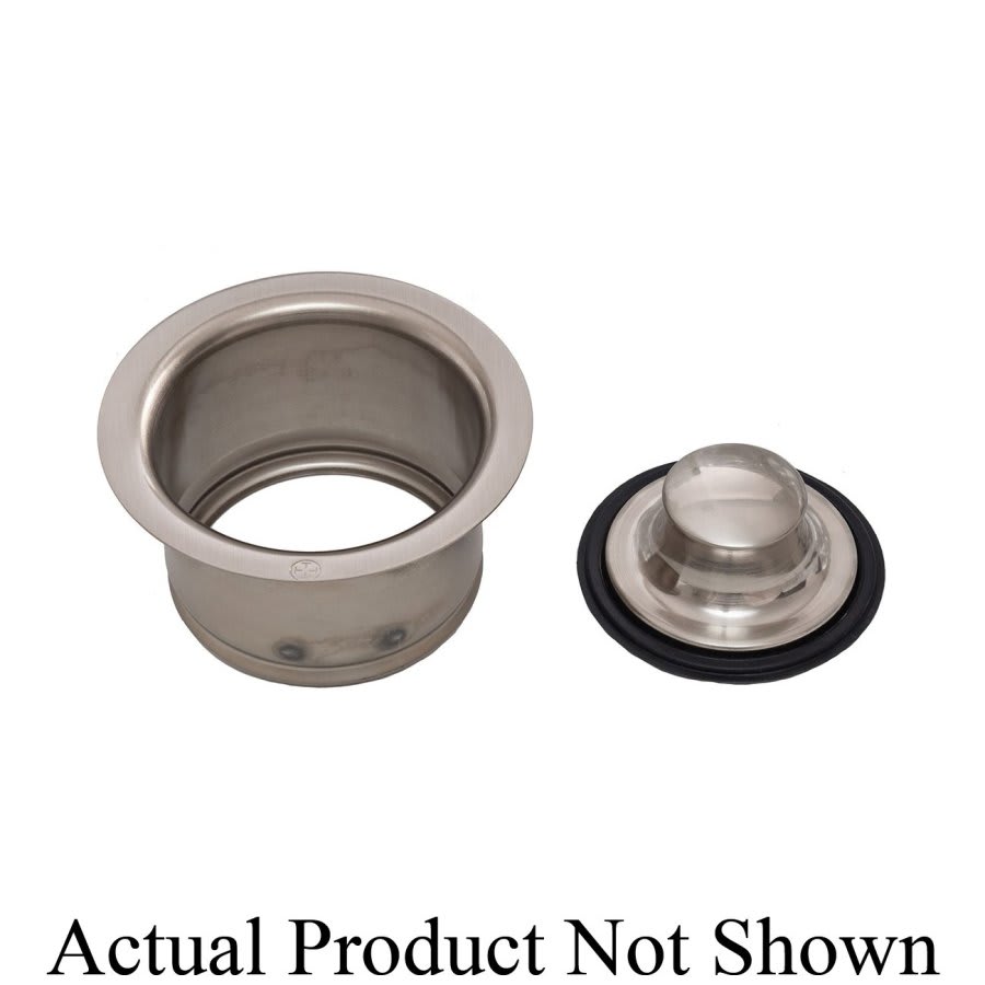 Deep Flange and Stopper Kit, Satin Nickel