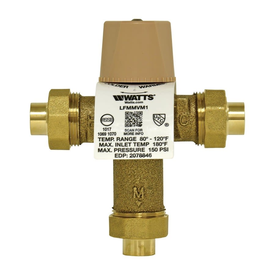 LFMMV Mixing Valve, 1/2 in, C, Bronze, Rough Bronze