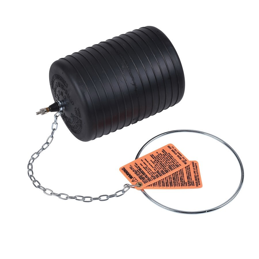 Test-Ball® Pneumatic Pipe Plug, 6 in Pipe, 13 psi, Natural Rubber